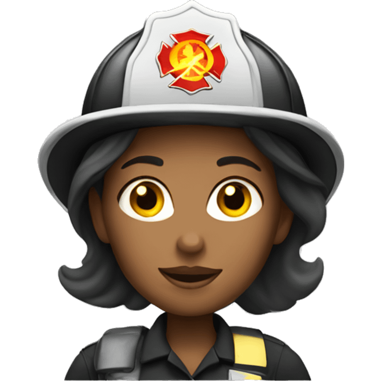 White woman firefighter  emoji