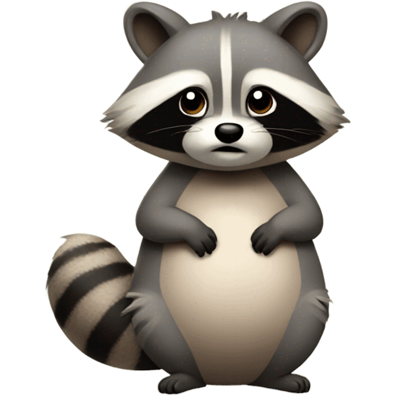 Pregnant raccoon emoji