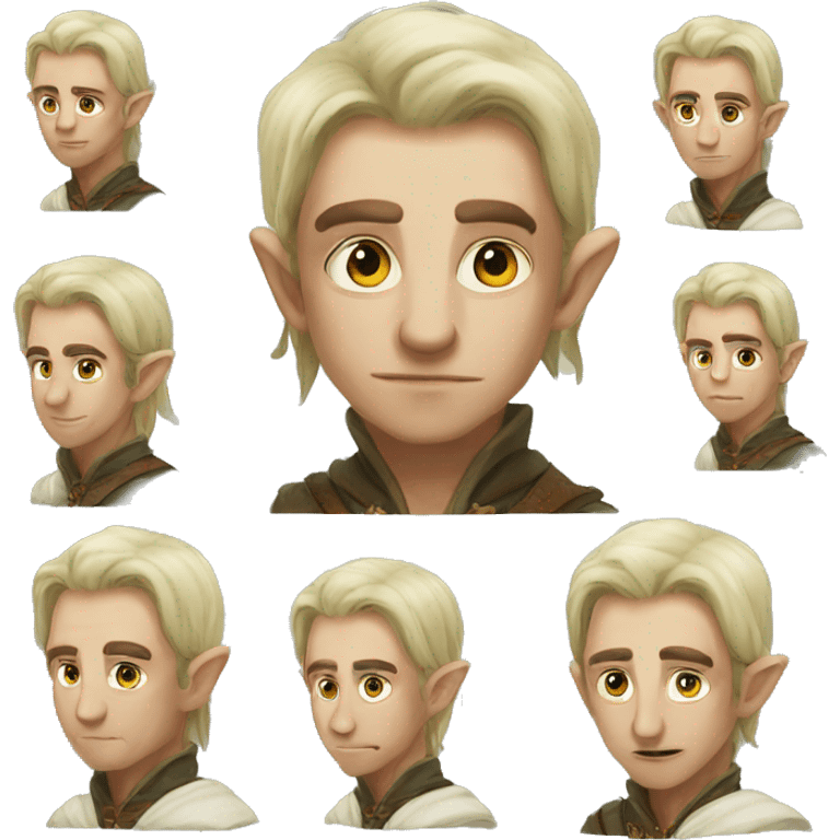 rogue male elf fantasy emoji