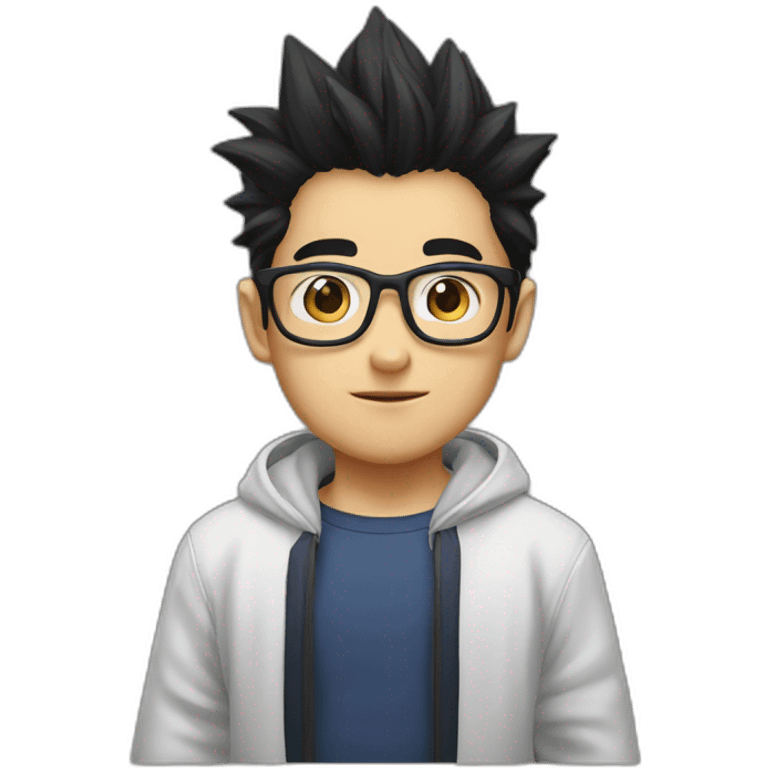 Son gohan with glasses emoji