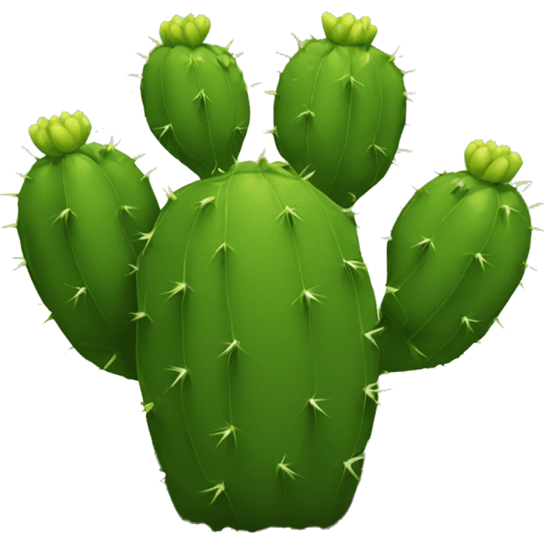 single round Nopal without pot emoji