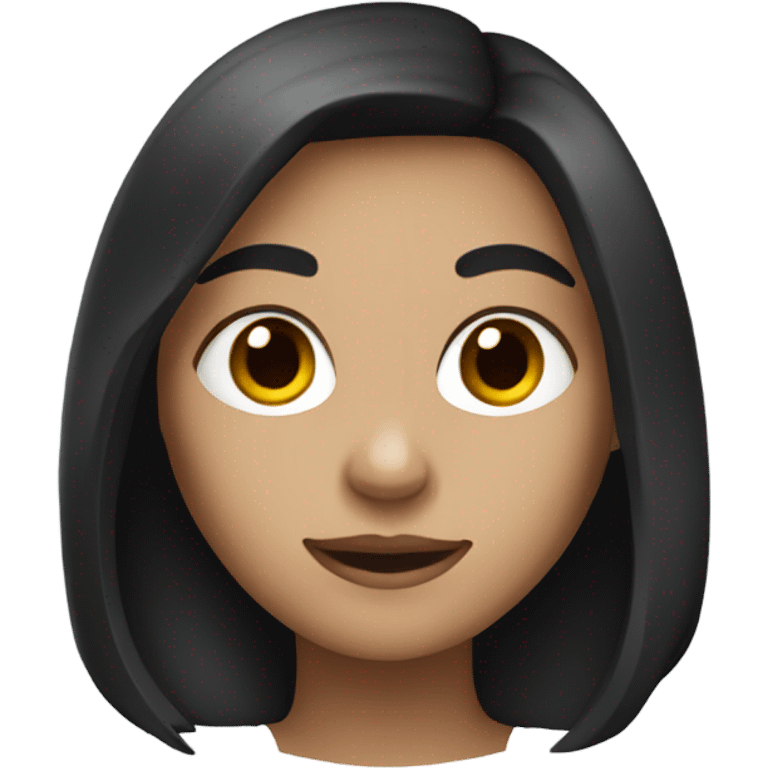 Dark haird girl emoji