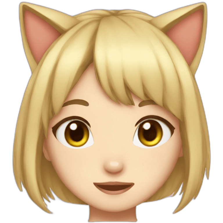 Anime Girl Cat emoji