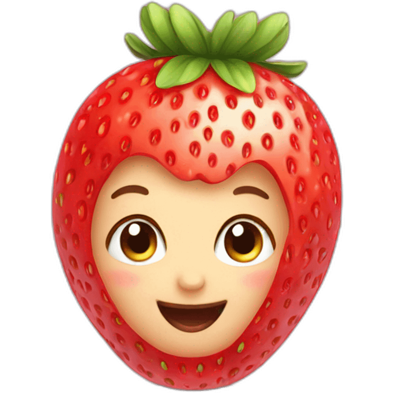 Baby strawberry emoji