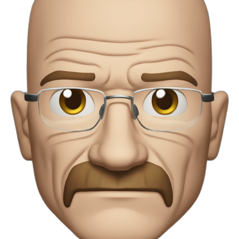 walter white blushing emoji