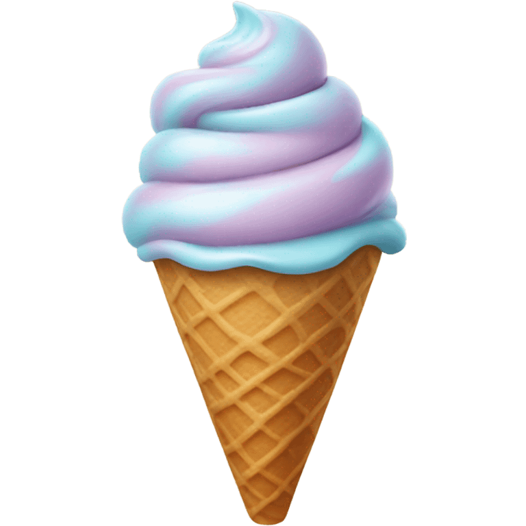 one ice cream swirl emoji