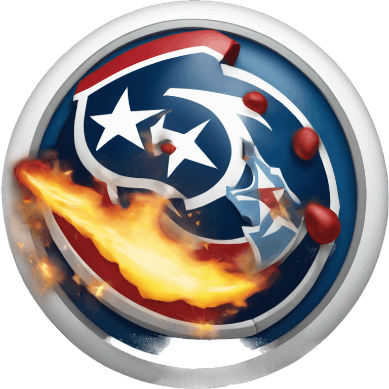 Tennessee titans fireball logo happy birthday sign emoji