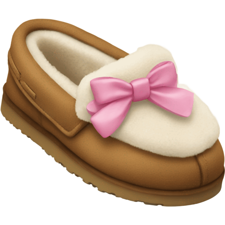 Ugg slippers with bows emoji