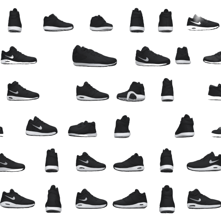 black nikes emoji