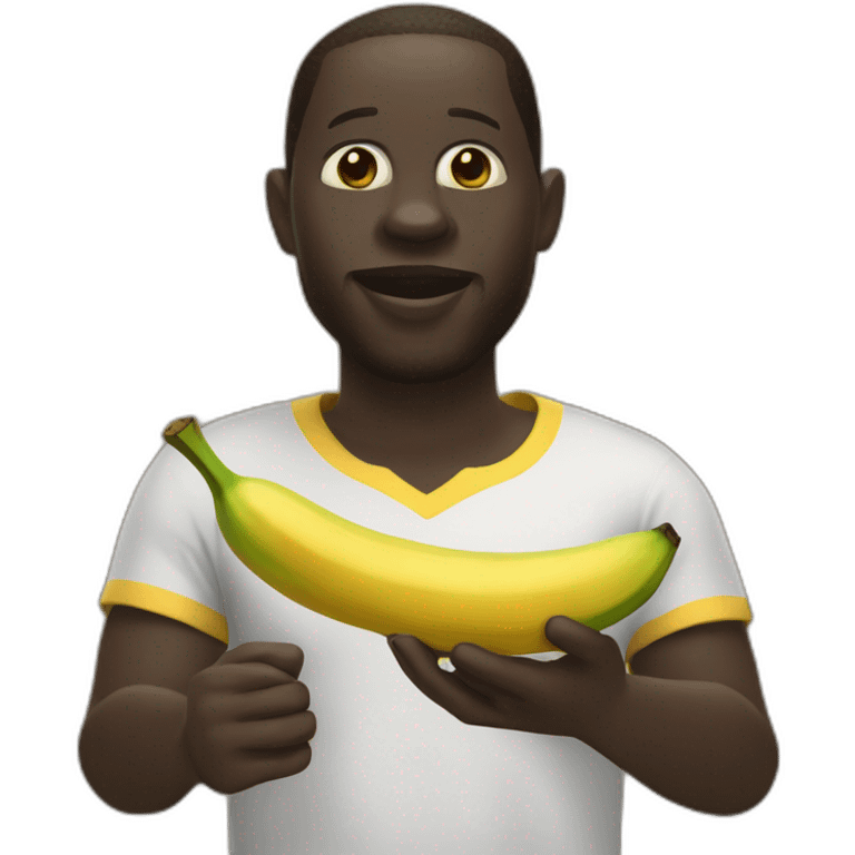 Mamadou avec une banane emoji