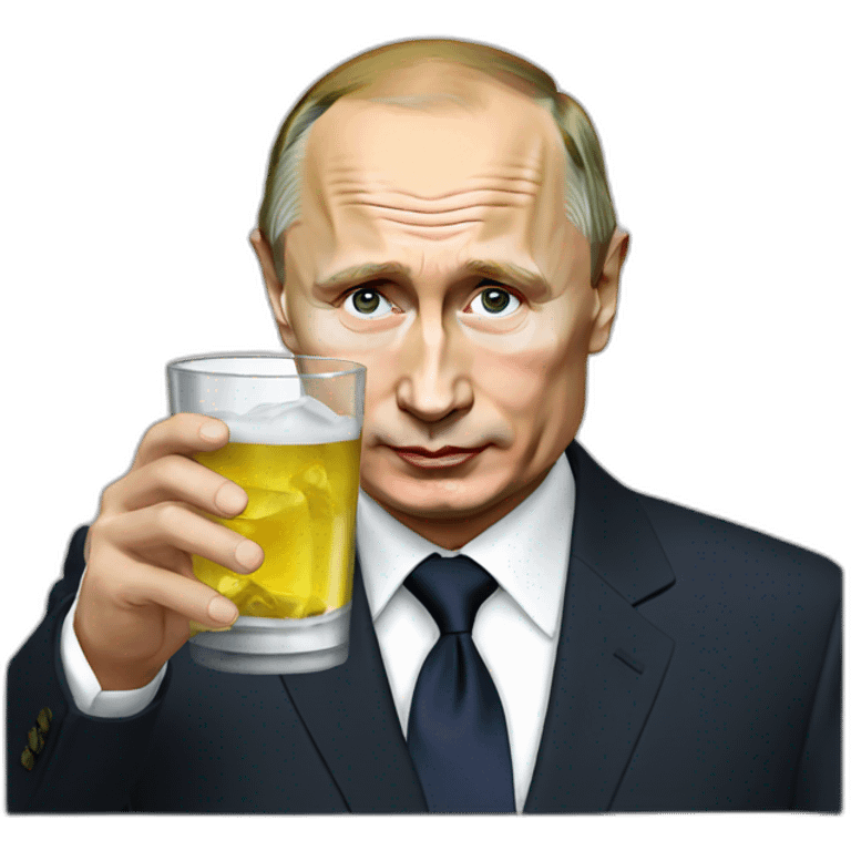 Vladimir Putin Drinks Vodka emoji