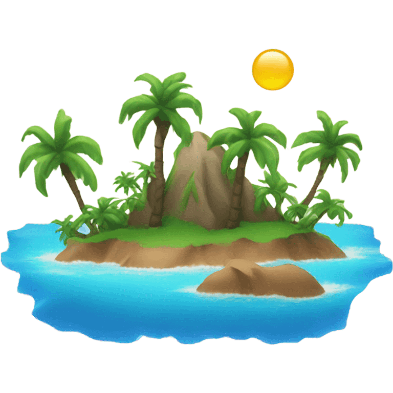 Add island backdrop or palm trees emoji