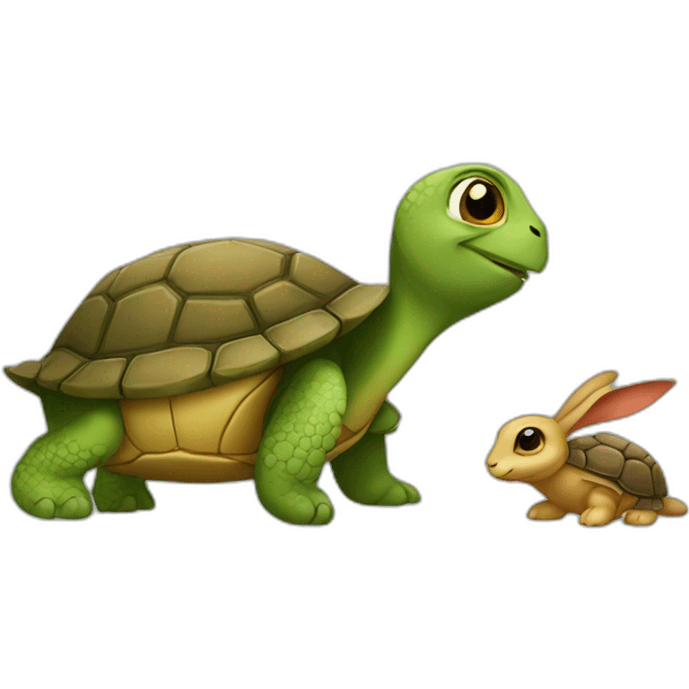 Turtle and hare emoji