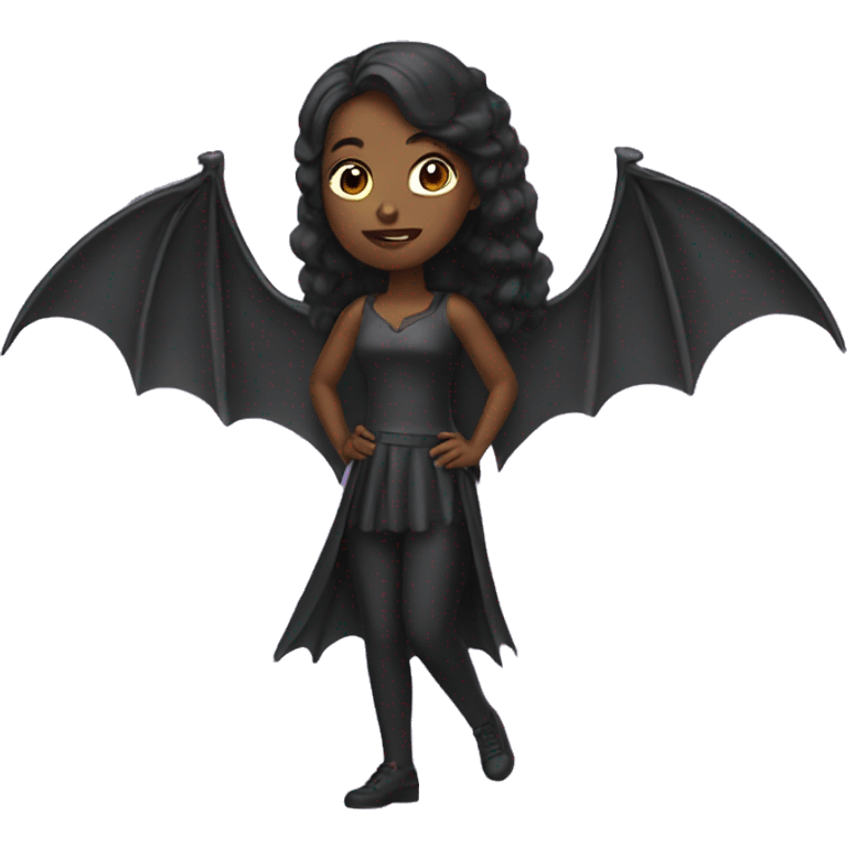 woman with bat wings emoji