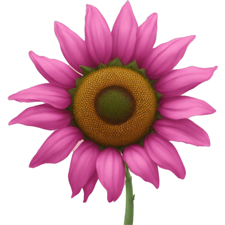 Pink sunflower emoji