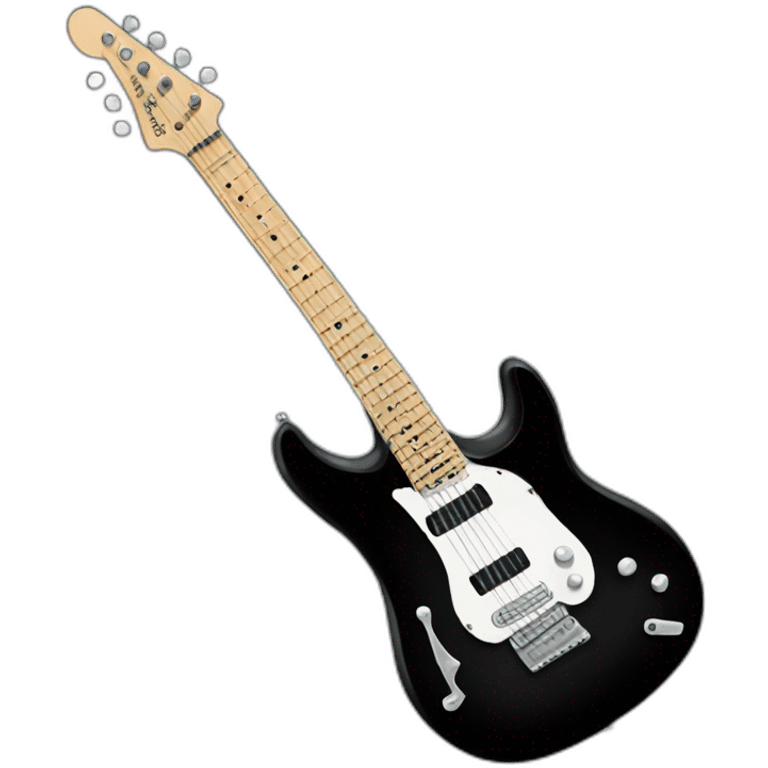 black electric guitar emoji