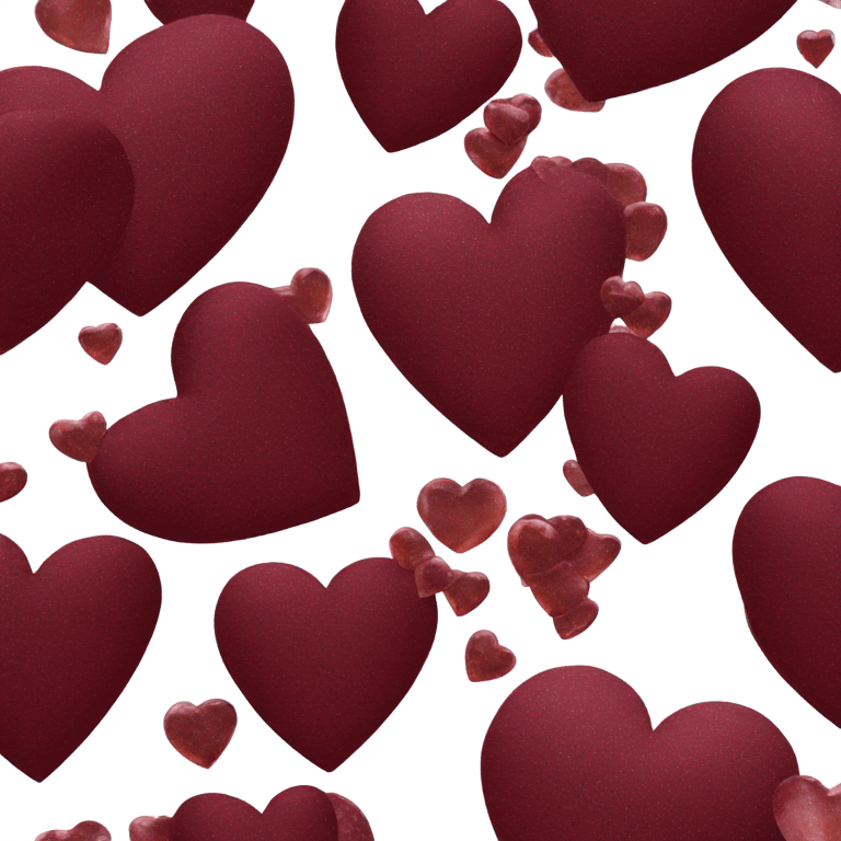 Heart - “Luxury burgundy heart with a subtle shimmer. emoji