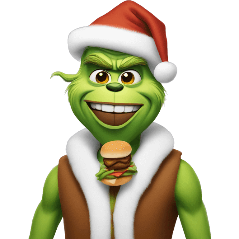 Grinch with McRib  emoji