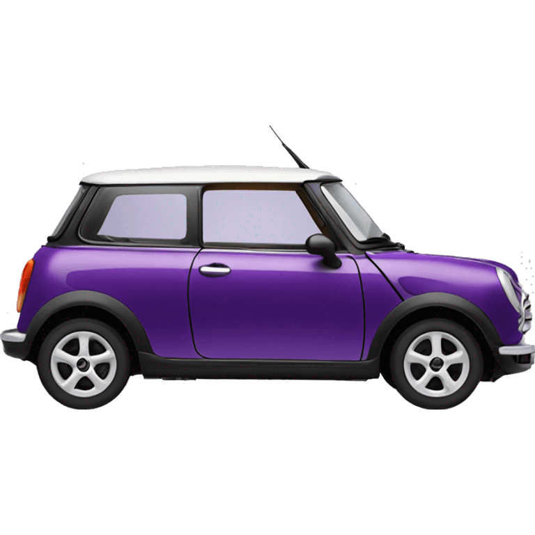 Coche mini morado emoji