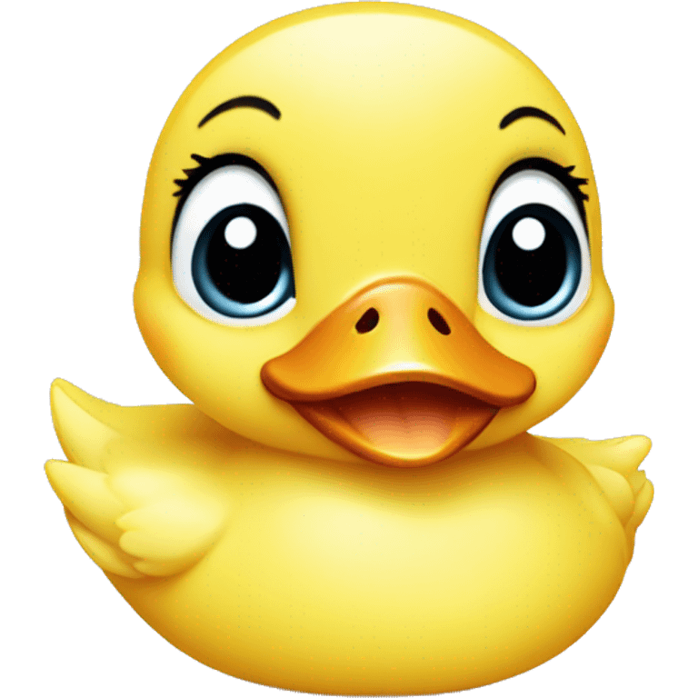 Cute baby duck face emoji