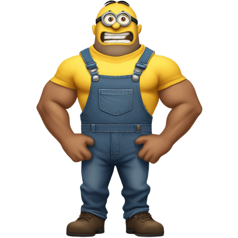 Minion with muscles  emoji