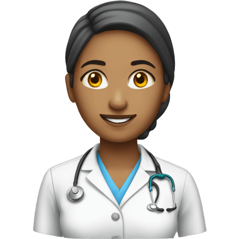  Female physiotherapist assistant with out stethoscope emoji