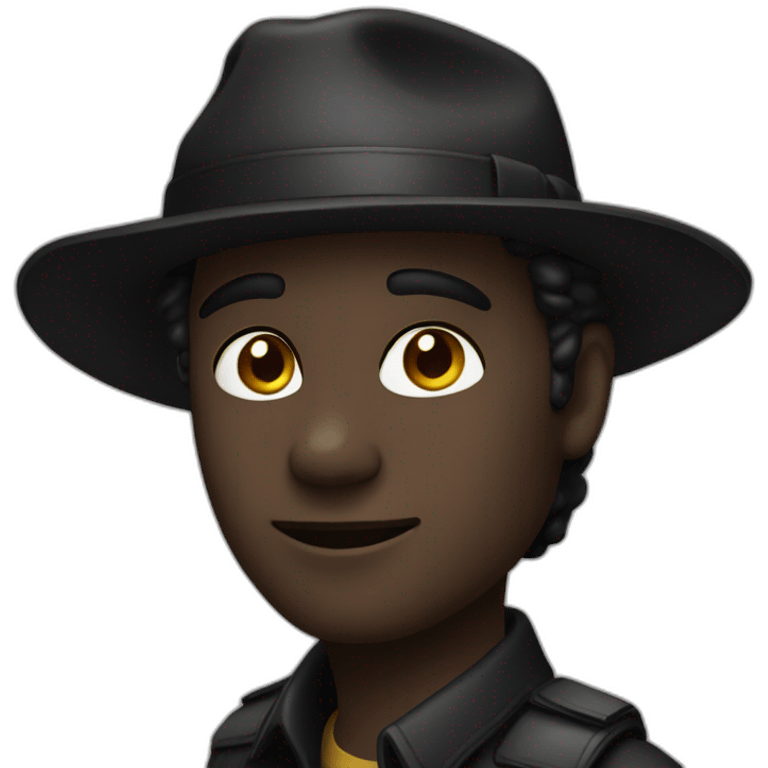 Un noir gay emoji