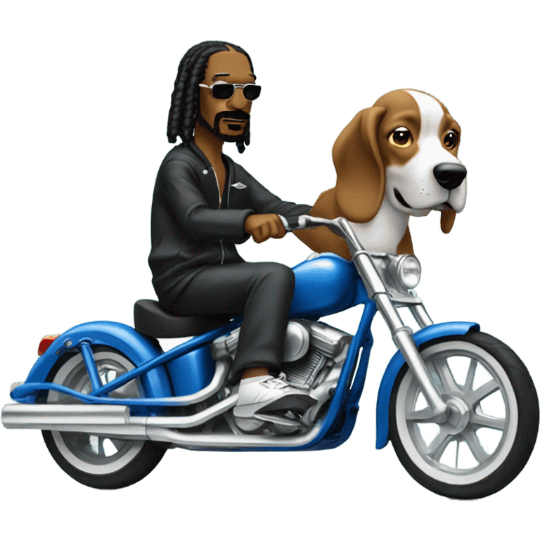 Snoop dogg riding a suron  emoji