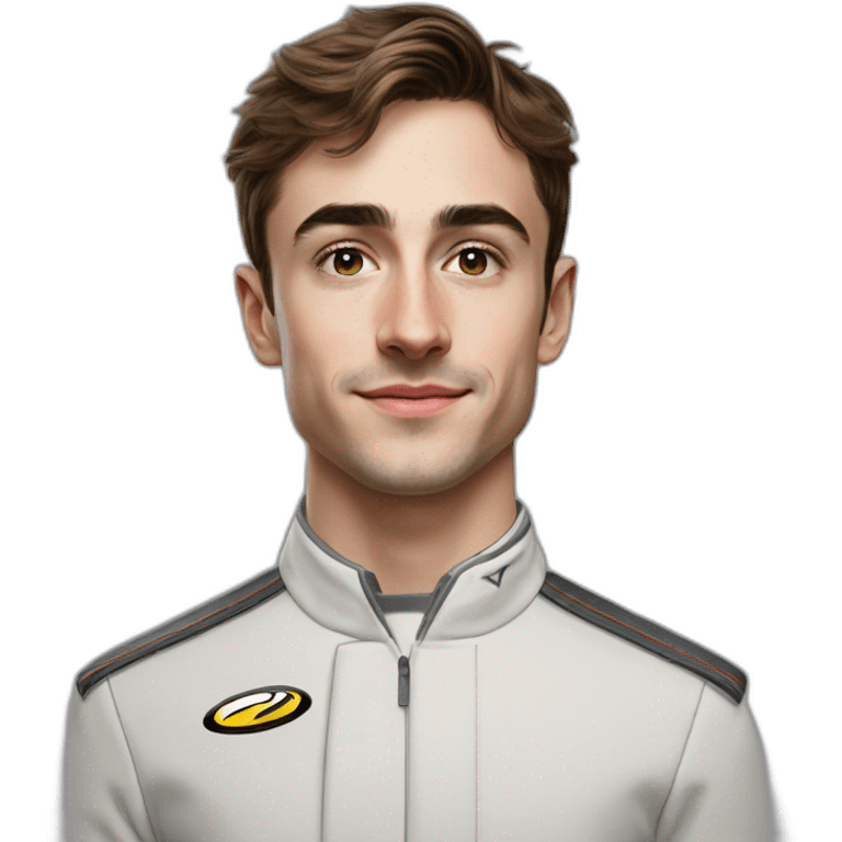 Hyper realistic photo of charles Leclerc  emoji