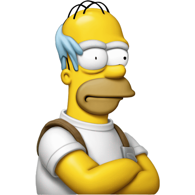 Homer Simpson, avec une facture dans la main emoji