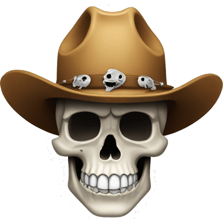 Skull with cowboy hat emoji