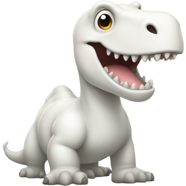 A white dinosaur  emoji