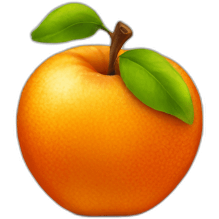 Apple-orange emoji