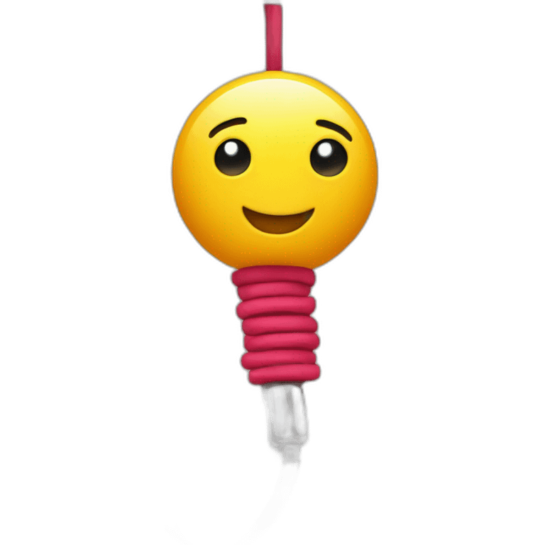 a jump rope hanging on a hook emoji