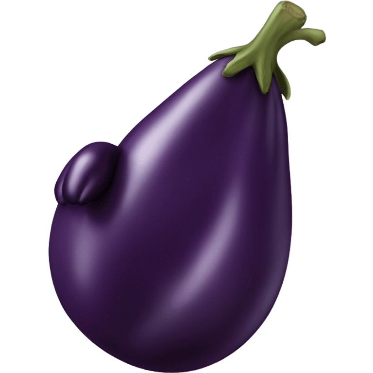 Hand holding a eggplant  emoji