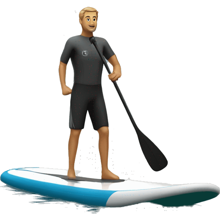 Man on sup hydrofoil emoji