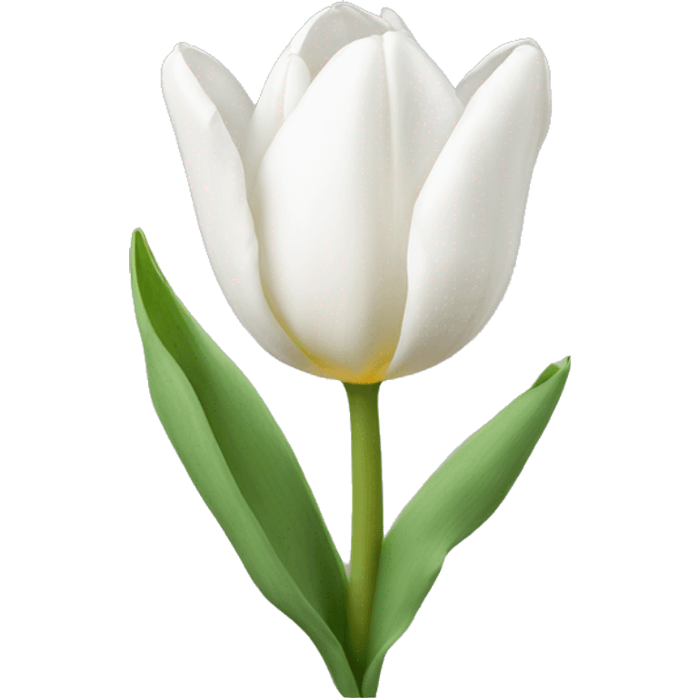 White tulip  emoji