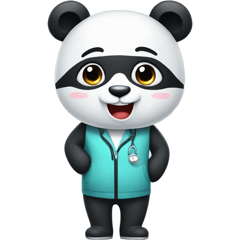 Panda going to dentist emoji