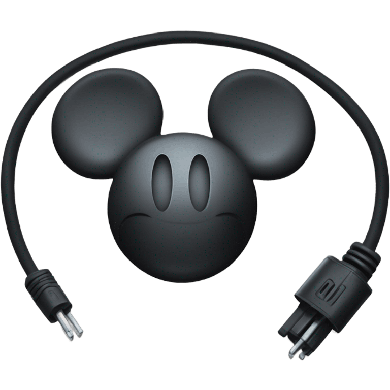 Eletric cable mickie mouse connector emoji