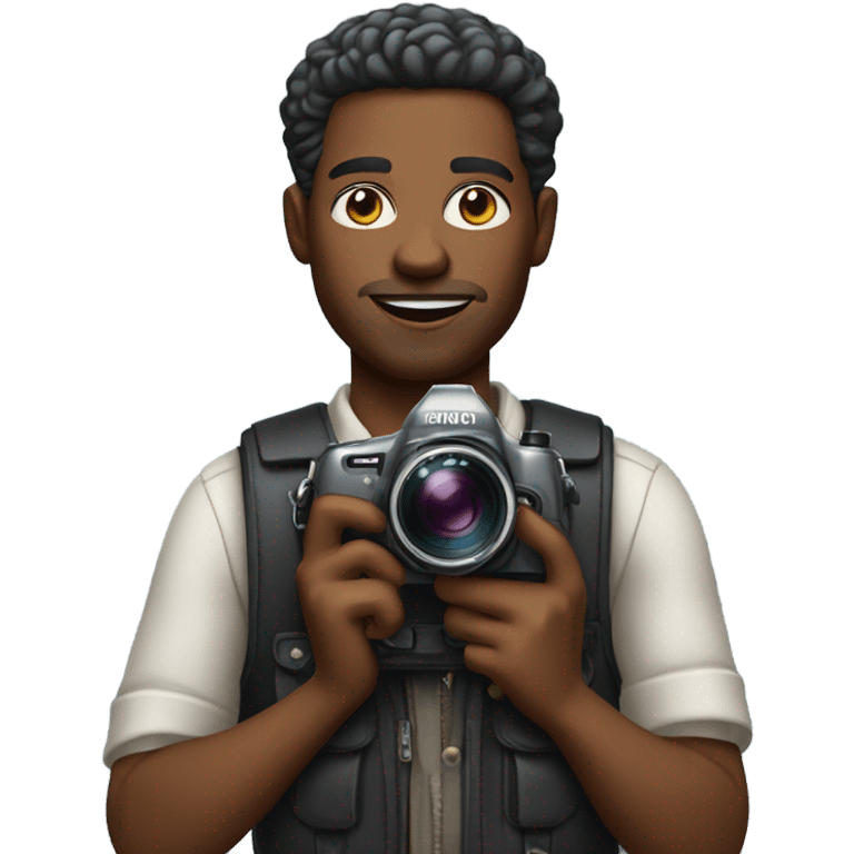 African American photographer  emoji