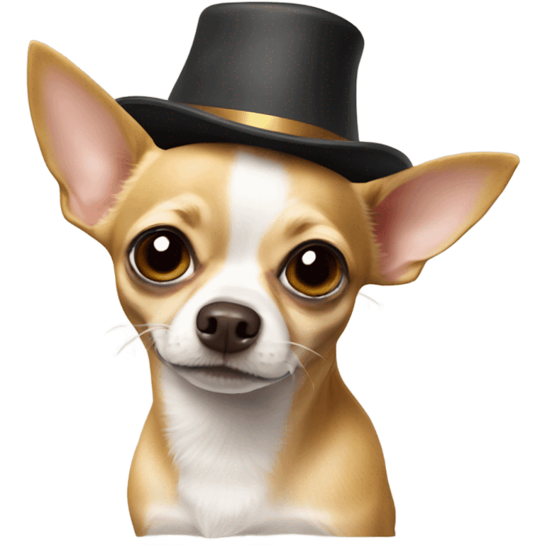 Chihuahua in hat emoji