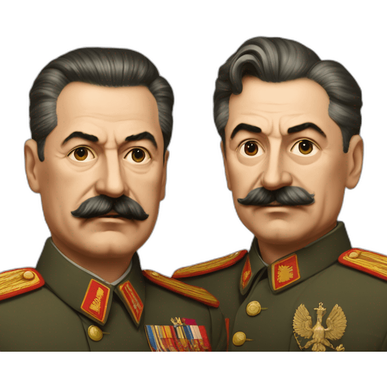 Stalin and Vladimir Poutin emoji