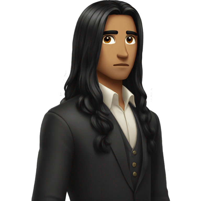 Long black hair serious and impatient rich 22 yrs old emoji