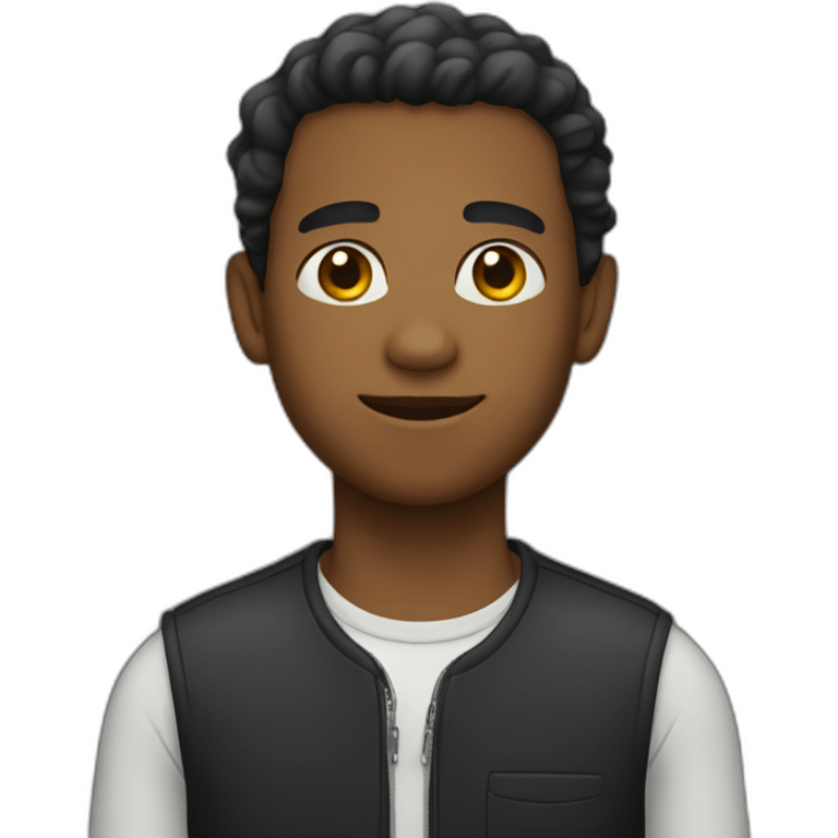 Menino negro emoji