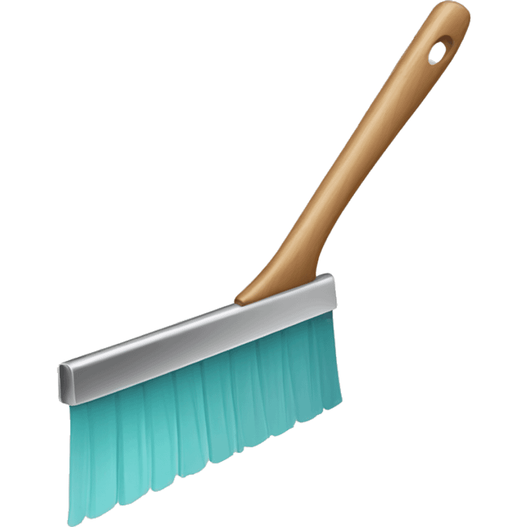 squeegee with long wooden handle emoji