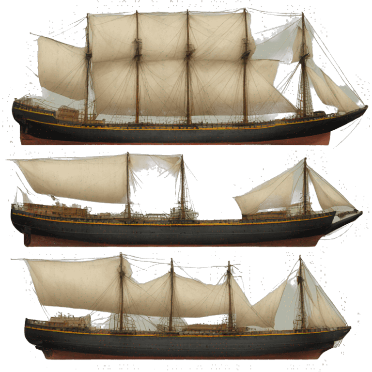 19th century cargo ship emoji