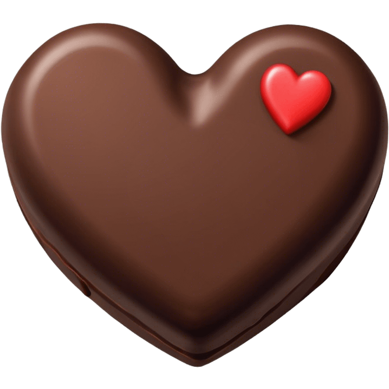 one heart shaped chocolate truffle emoji