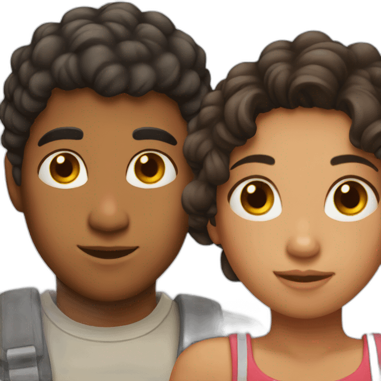 latino with girl with freckles emoji