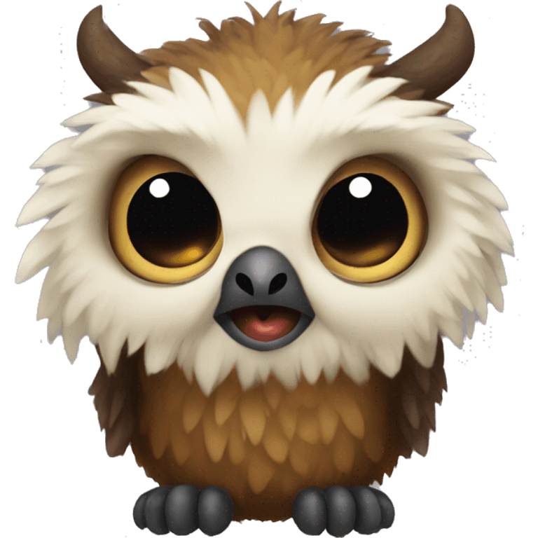 baby owlbear with beak face emoji