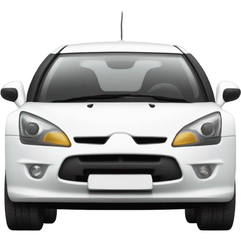 White Citroen GT car  emoji